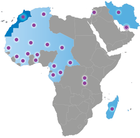 map AFRICA and Middle East map AFRICA and Middle East